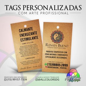 Tag personalizada  | Papel Kraft 300g