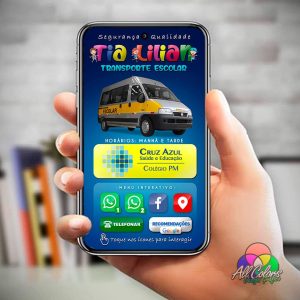 Cartão Digital Interativo para Transporte Escolar