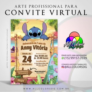 Convite digital | Lilo & Stitch