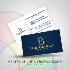 Cartão de visita com arte profissional - Adv thais