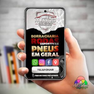 Cartão Digital Interativo para Auto Center, Rodas e Borracharia - Mauro Autocenter