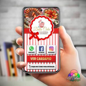 Cartão Digital Interativo para Confeitaria - Empresa Bella Cake