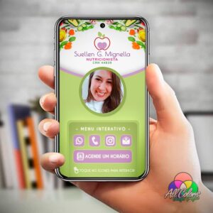 Cartão Digital Interativo para Nutricionista - Sullen Mignela