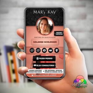Cartão Digital Interativo para Perfumes e Cosméticos - Mary Kay