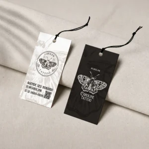 Tag personalizada  | Couché 300g fosco e verniz local
