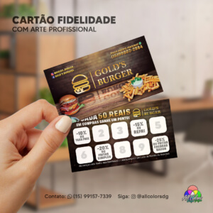 CARTÃO FIDELIDADE GOLDEN BURG - 2026