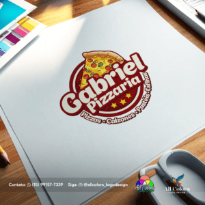 Logotipo - empresa Gabriel pizzaria