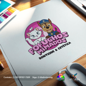 logotipo banho e tosa