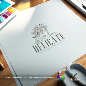 2 Logotipo - empresa delicate beleza e estetica