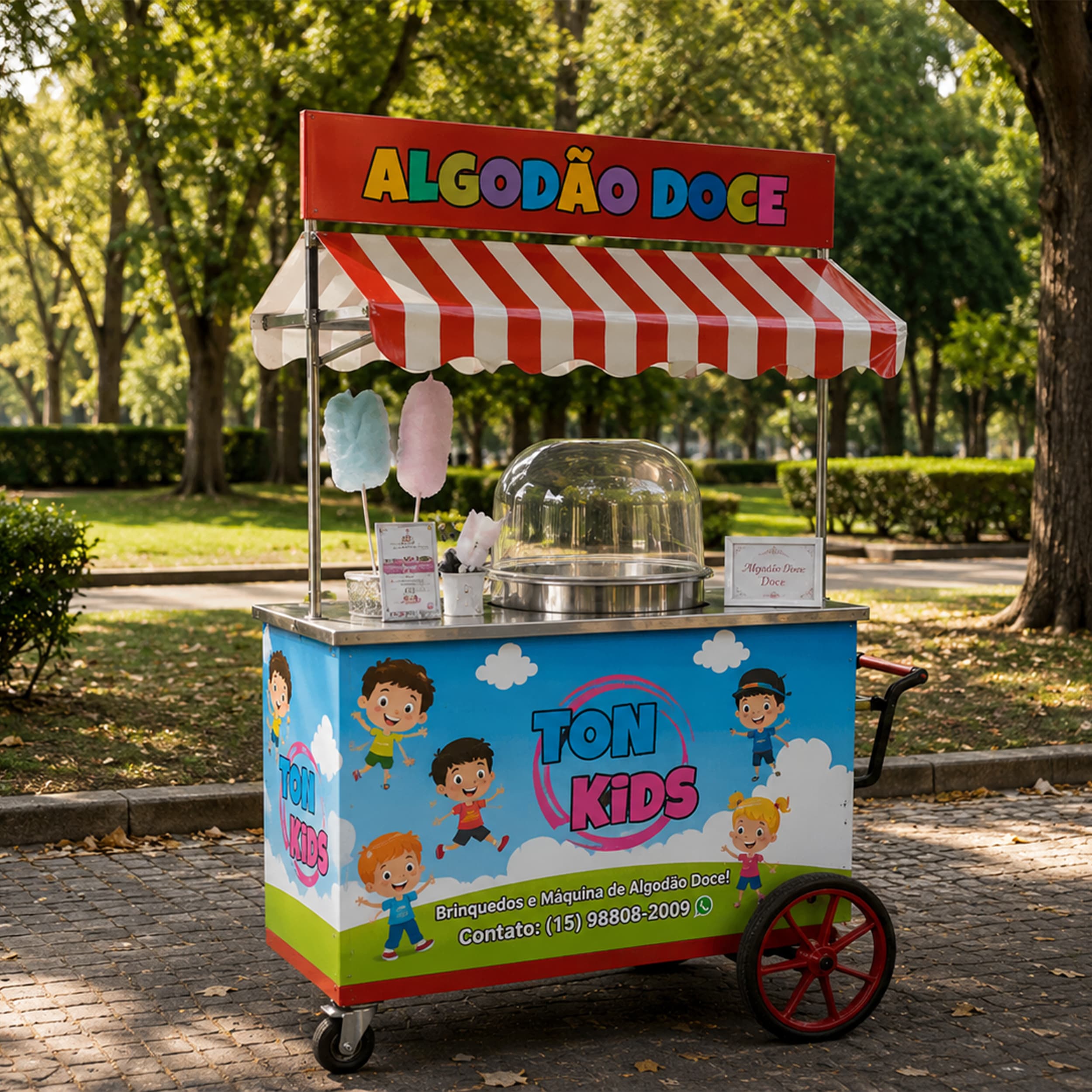 1 adesivo para carrinho de festas infantis