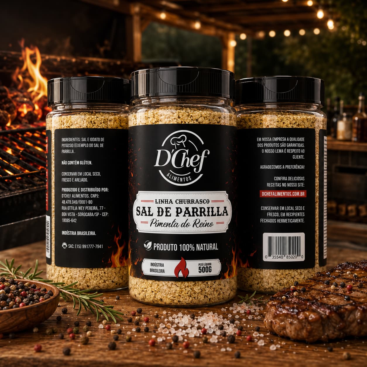 3 rotulo para sal de parrilla com pimenta do reino
