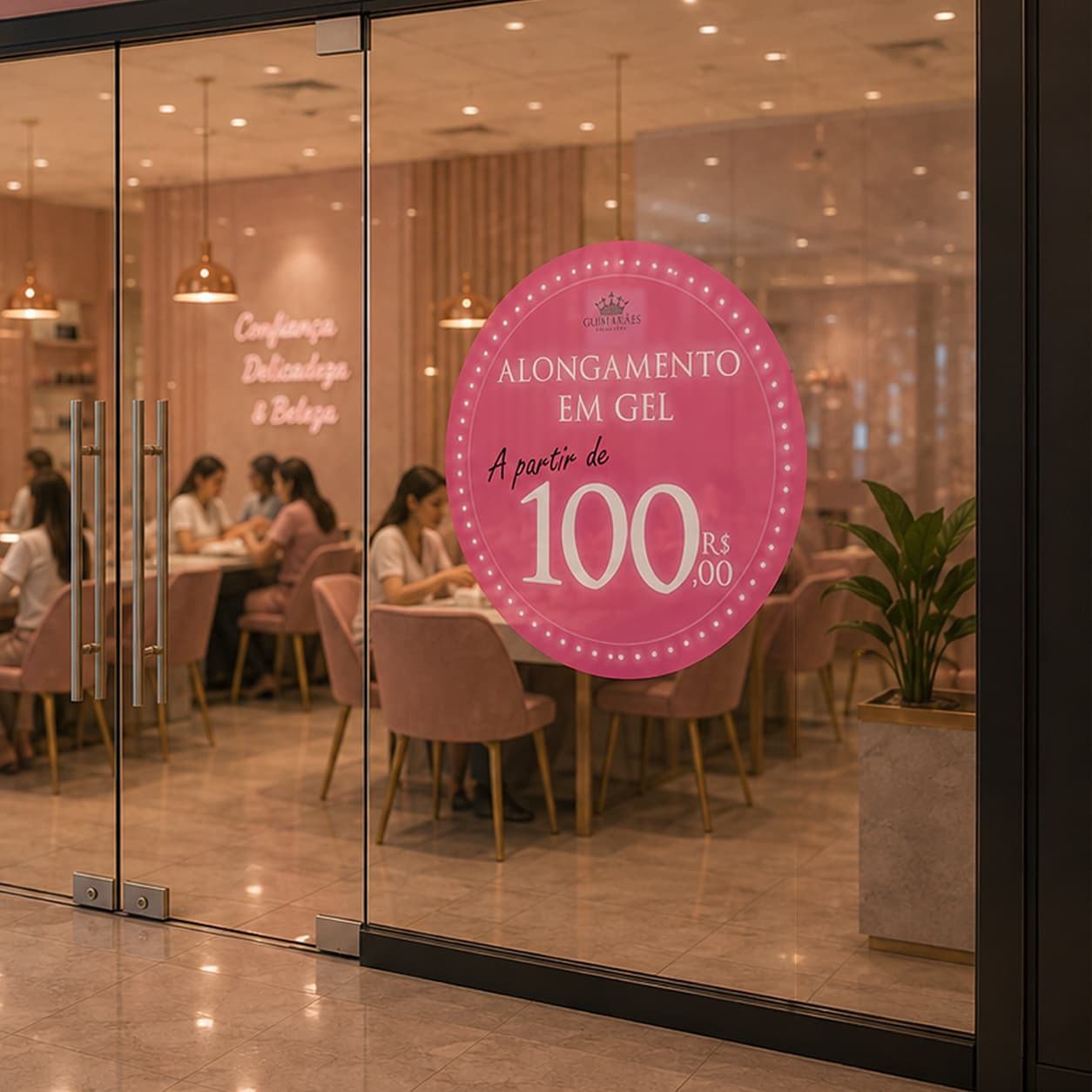 comunicacao visual adesivo para vitrine promocional