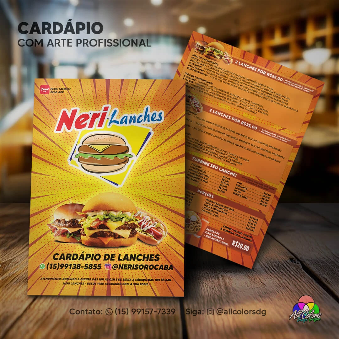 foto cardápio neri lanches 2
