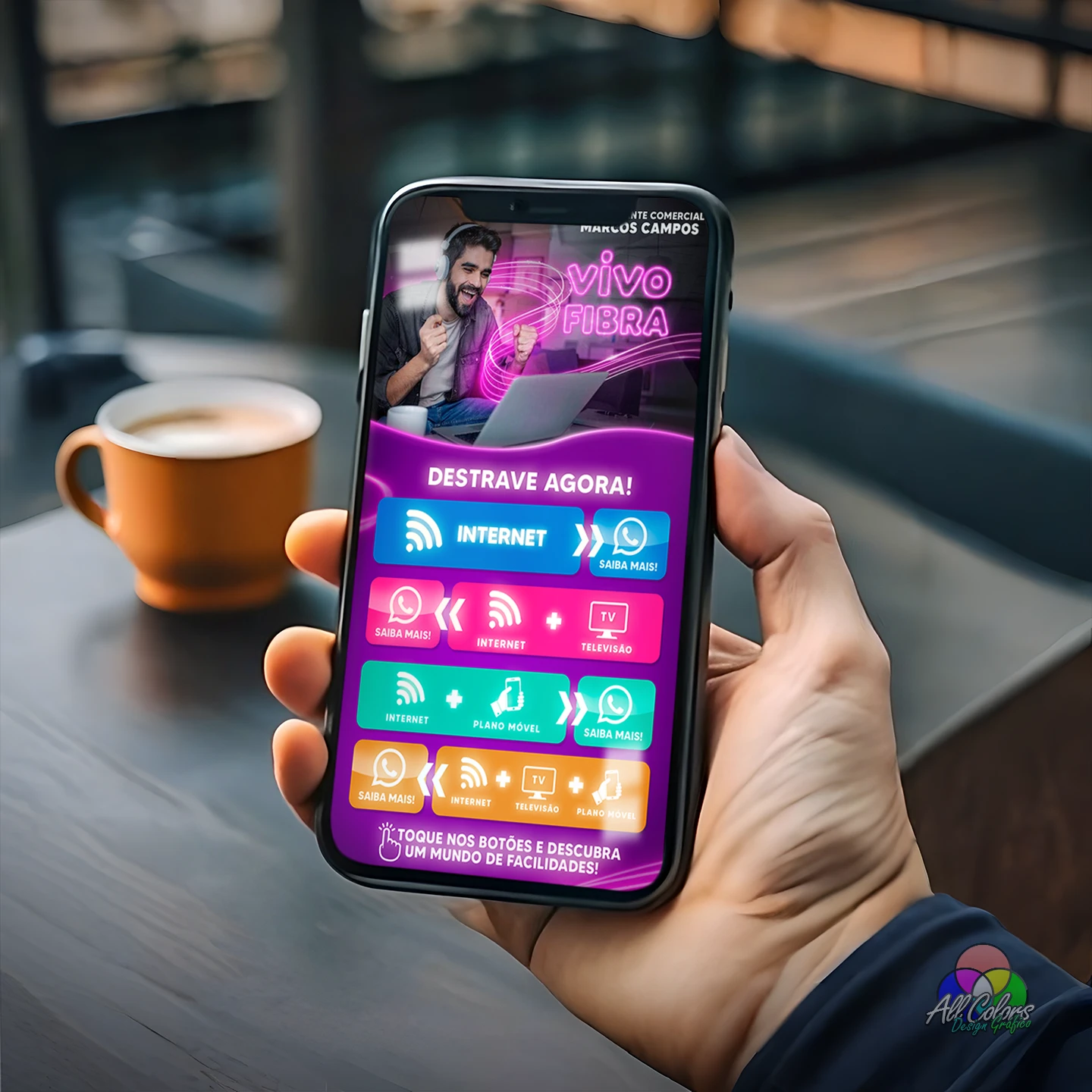 4 cartao digital internet fibra whatsapp interativo