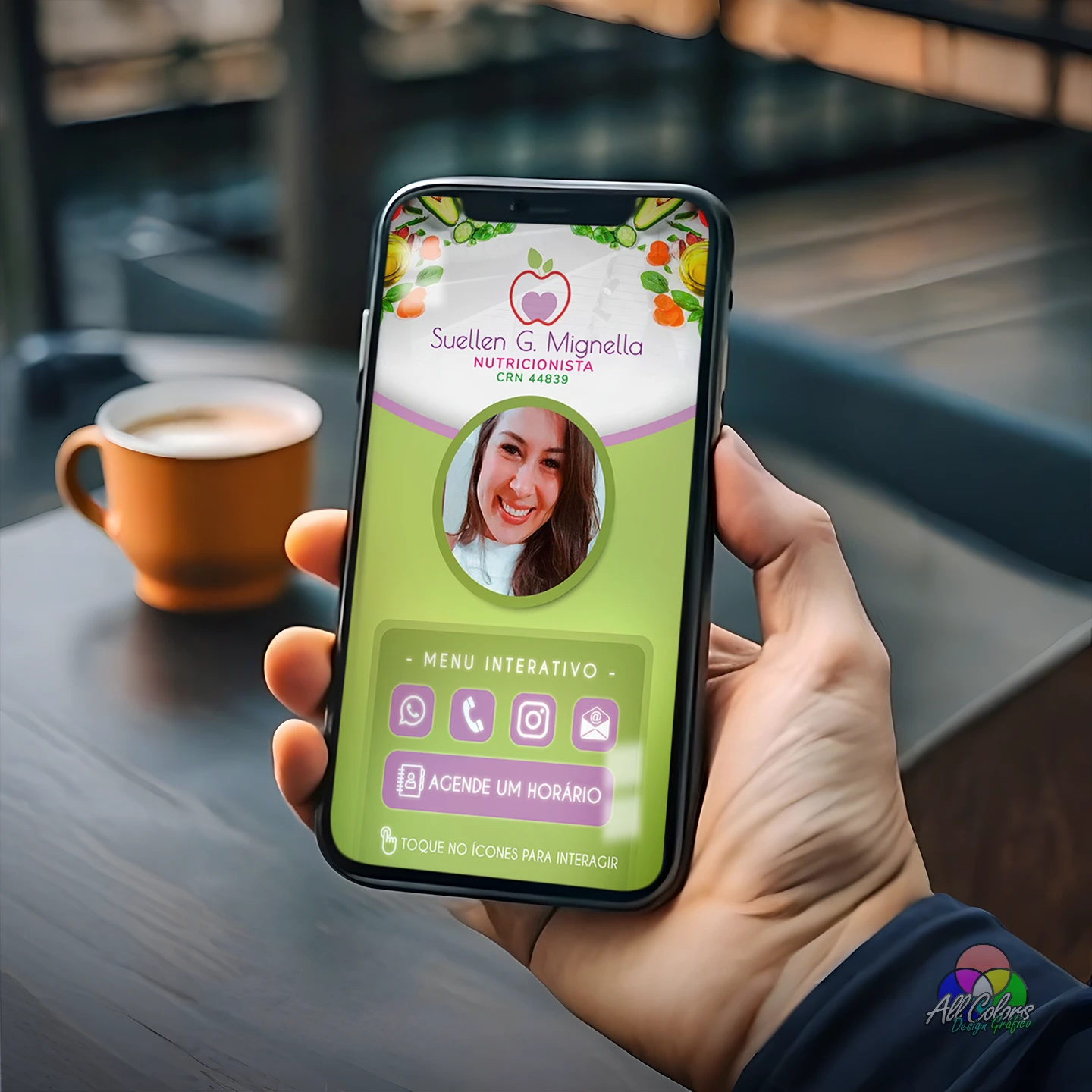8 cartao digital nutricionista whatsapp interativo