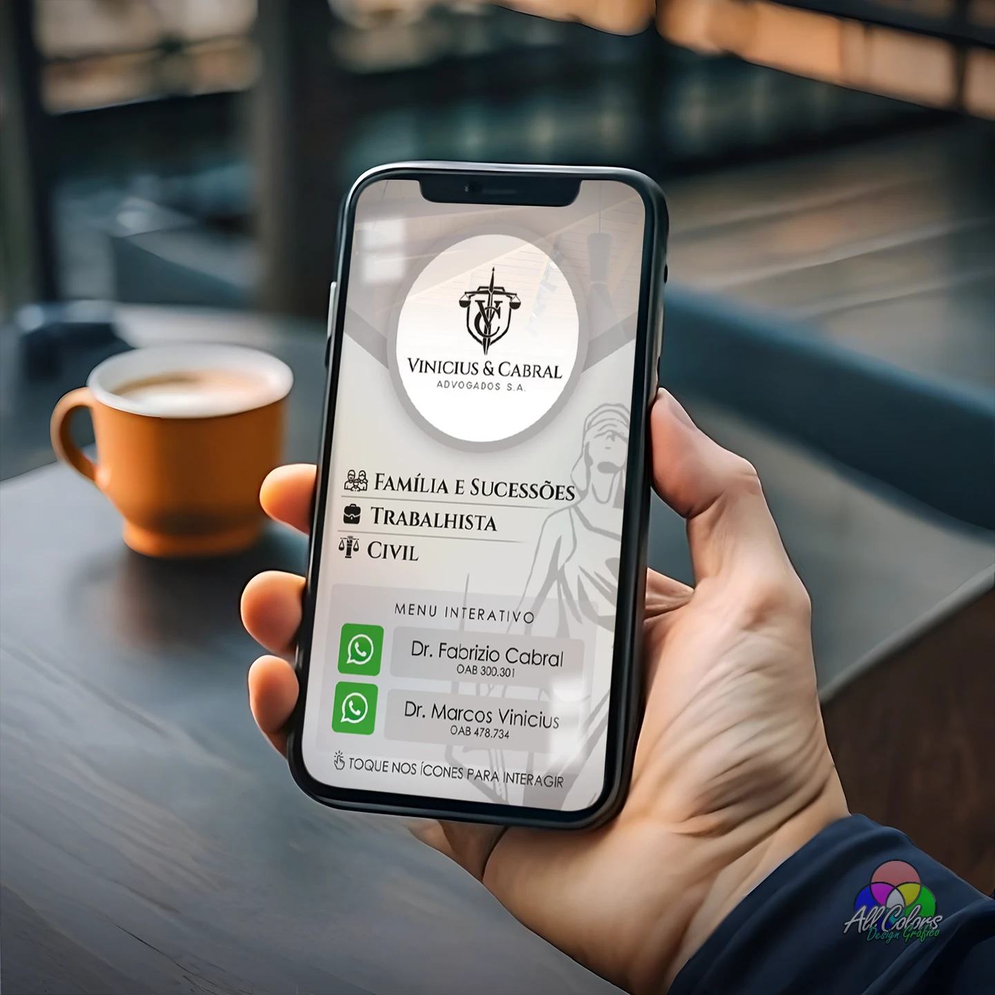 cartao digital advocacia familia trabalhista whatsapp
