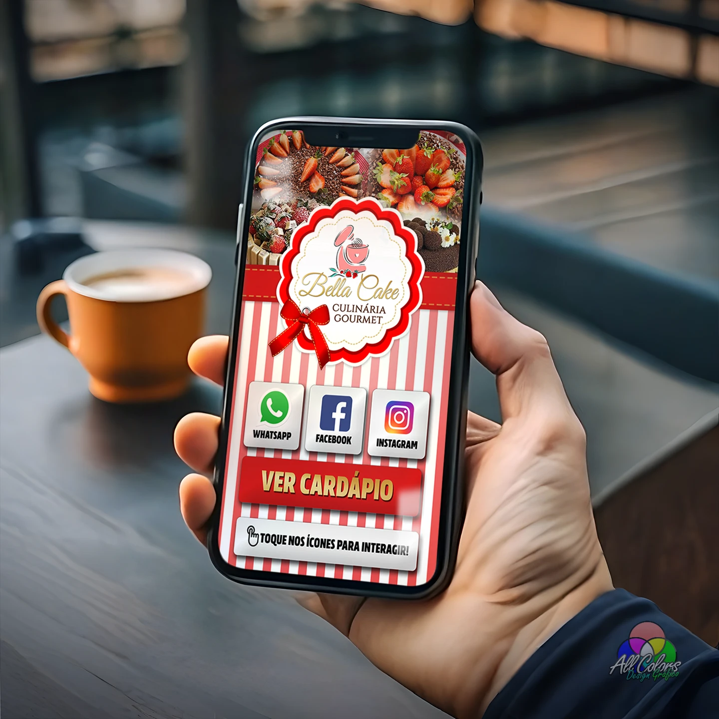 cartao digital confeitaria cardapio whatsapp