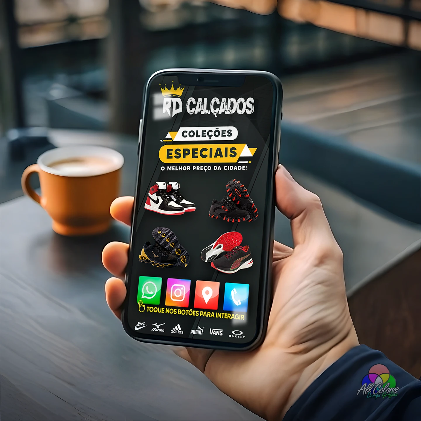 cartao digital loja calcados whatsapp