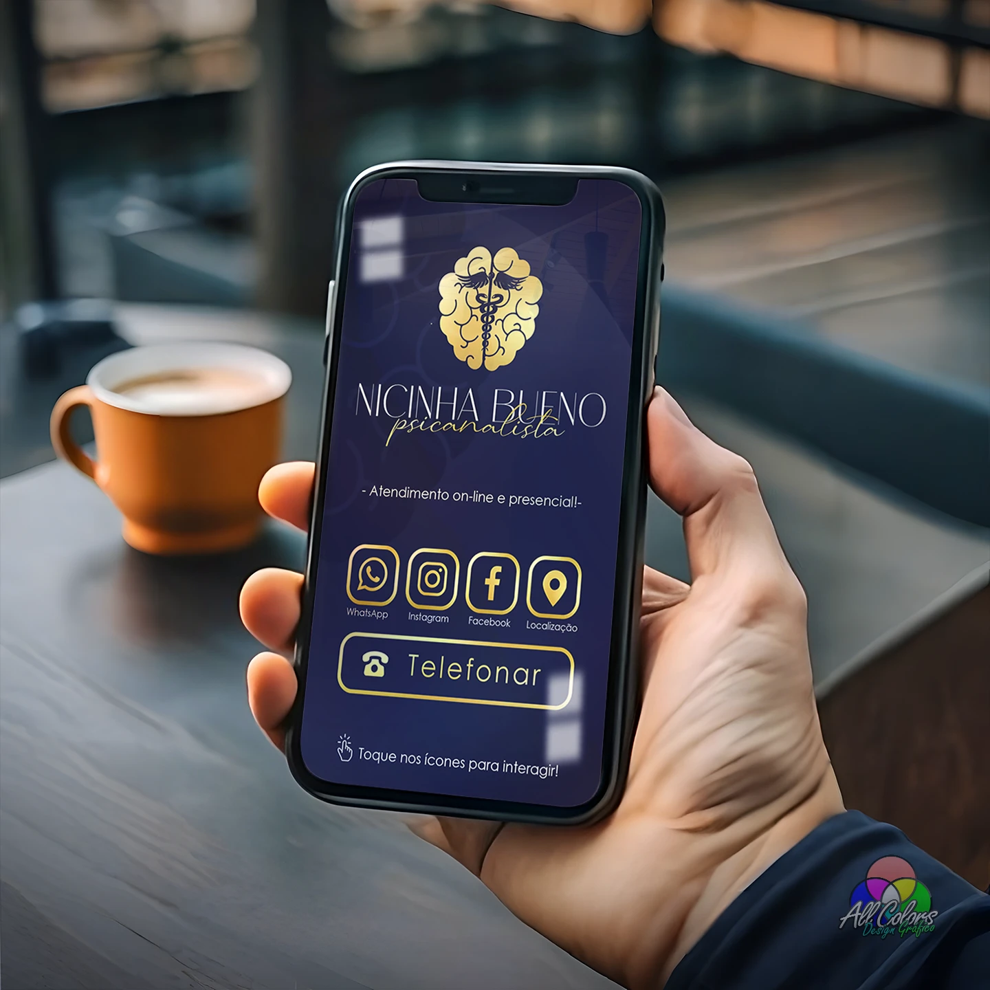 cartao digital psicanalista whatsapp interativo
