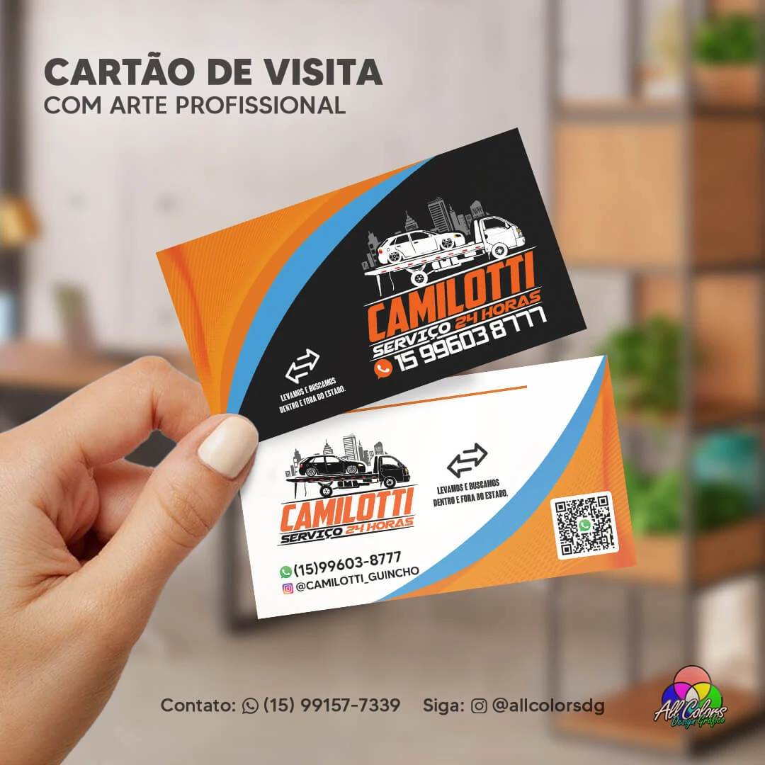 foto cartão camilotti serviços de guincho