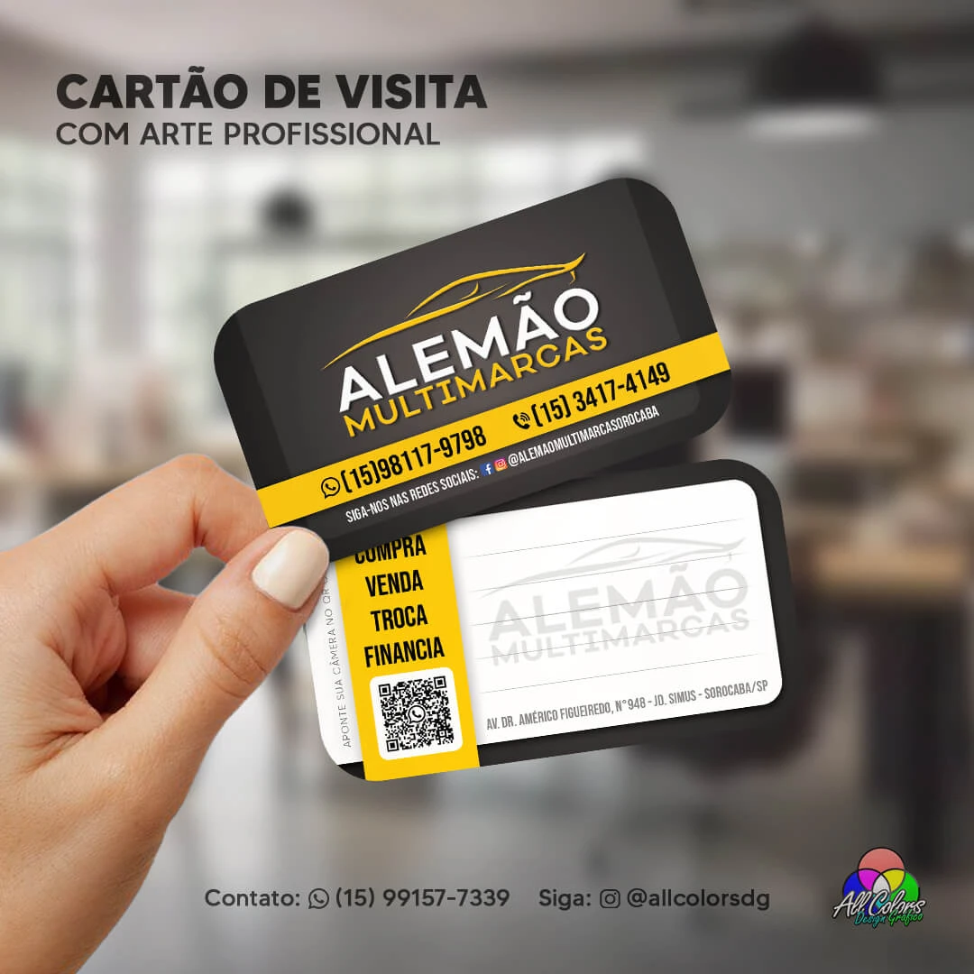 foto cartão de visita alemão multimarcas