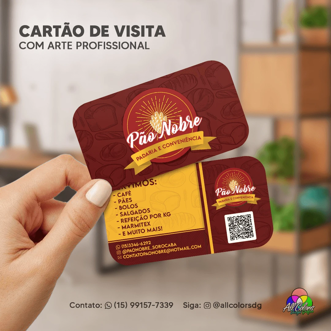 foto cartão de visita da pão nobre padaria