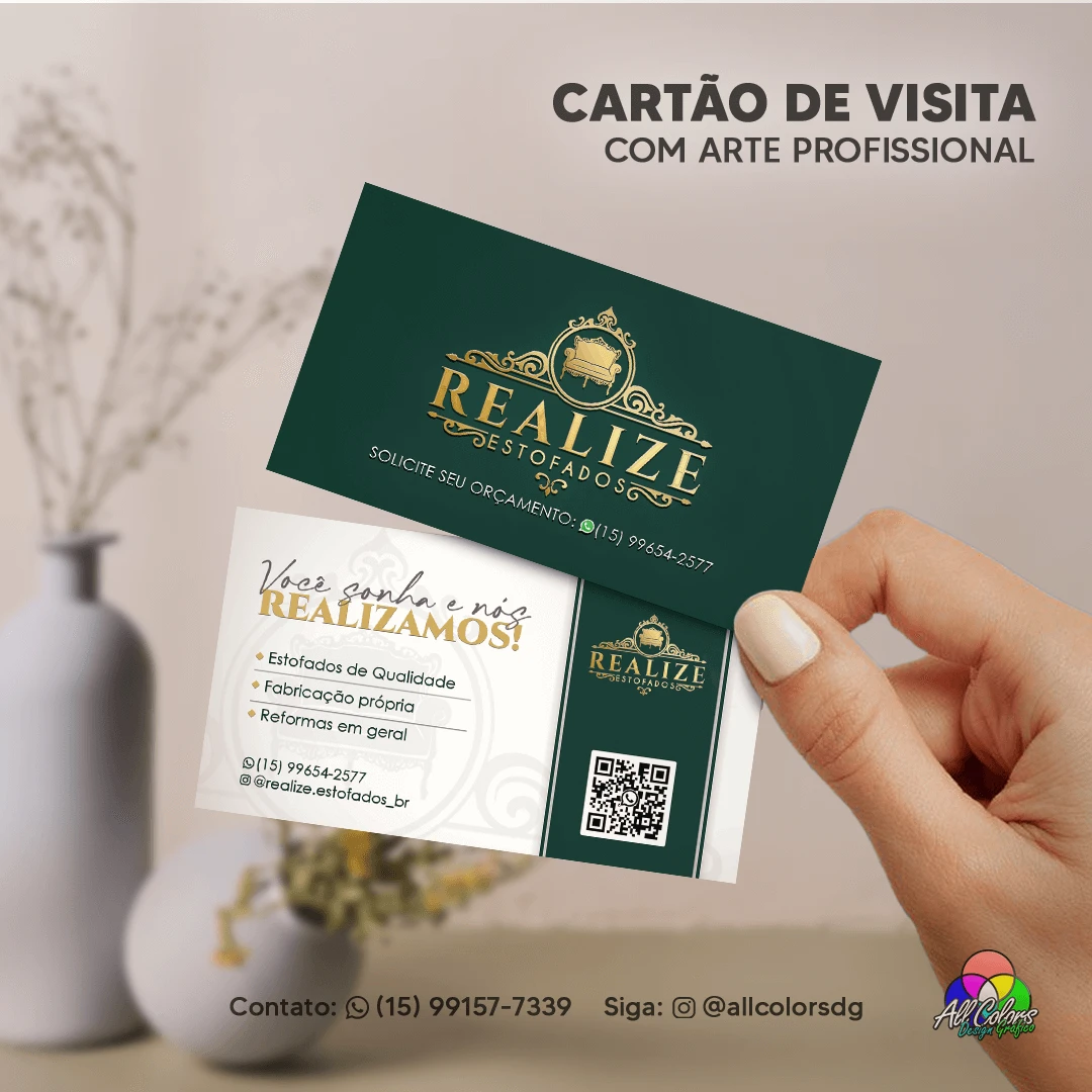 foto cartão de visita de estofados de luxo