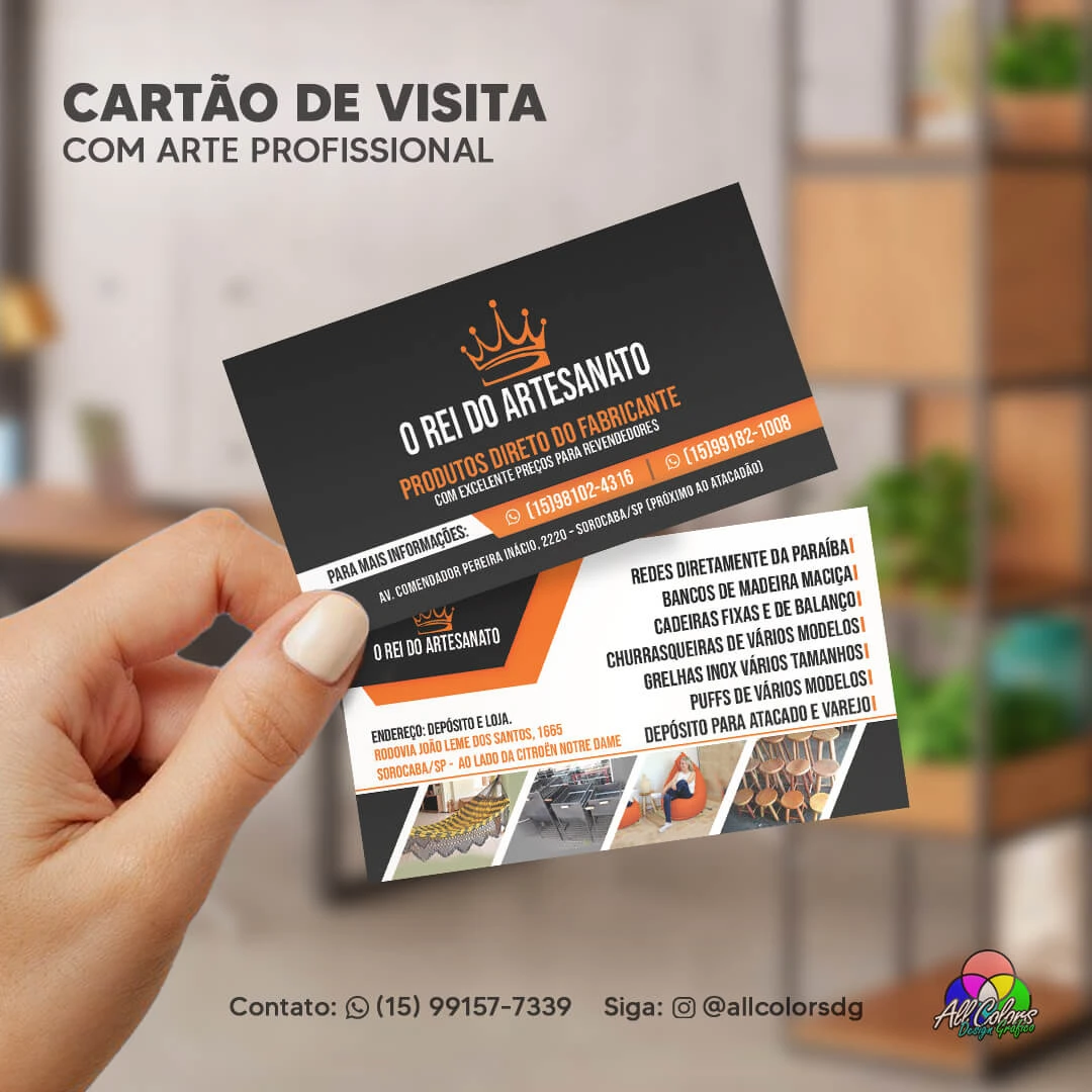 foto cartão o rei do artesanato