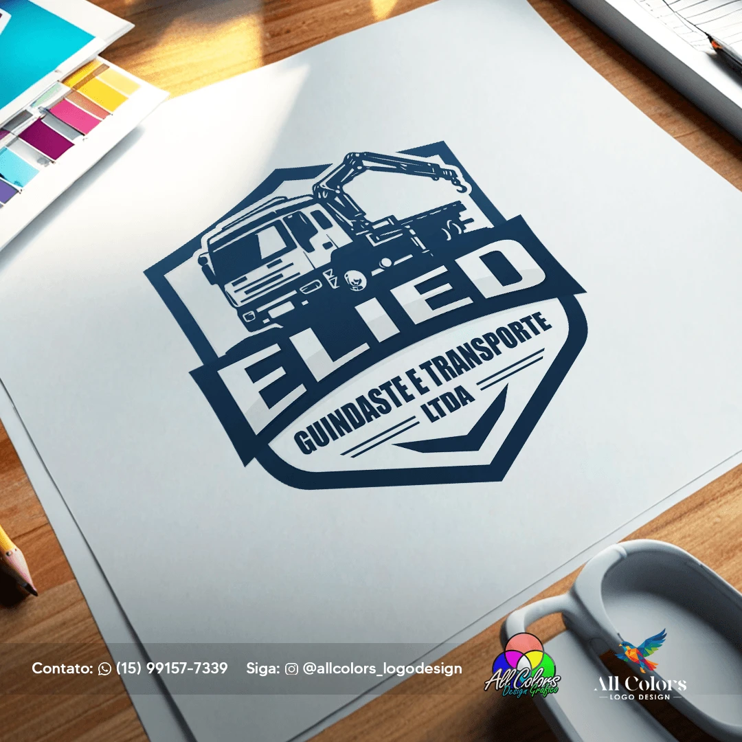 Logotipo   empresa ELIED   Guindaste e transporte