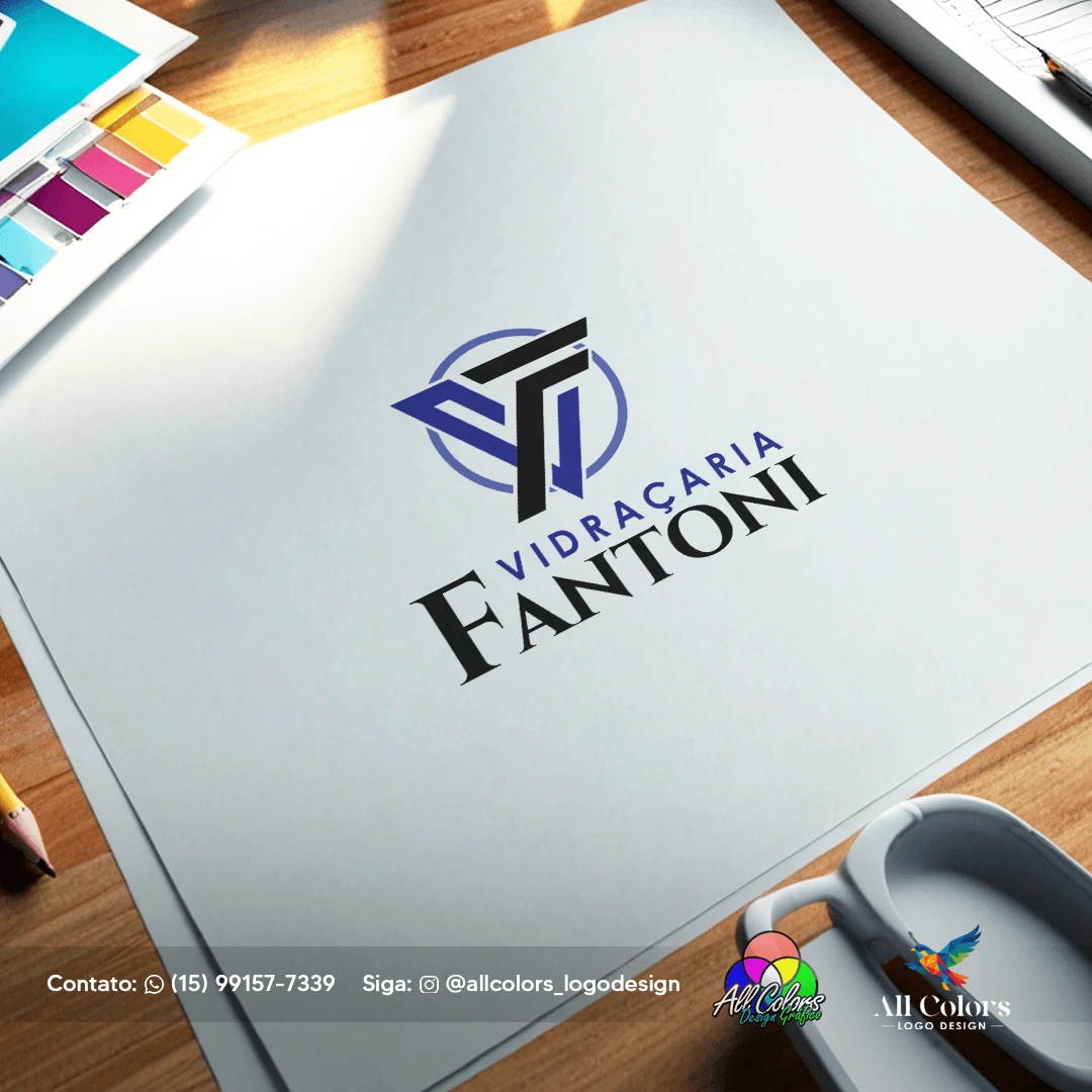 Logotipo   empresa Fantoni   Vidraçaria
