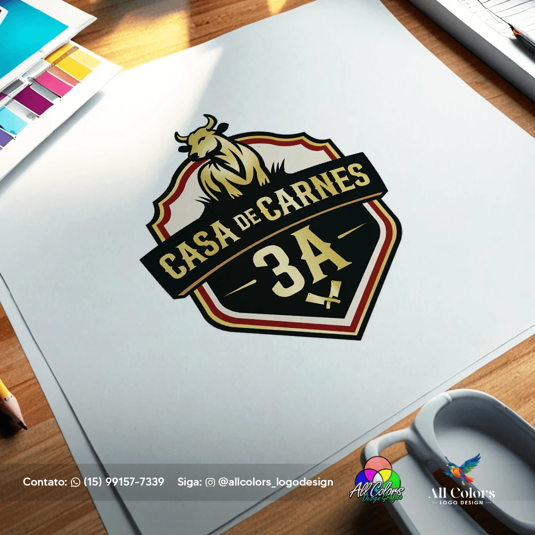 logotipo açougue, casa de carnes